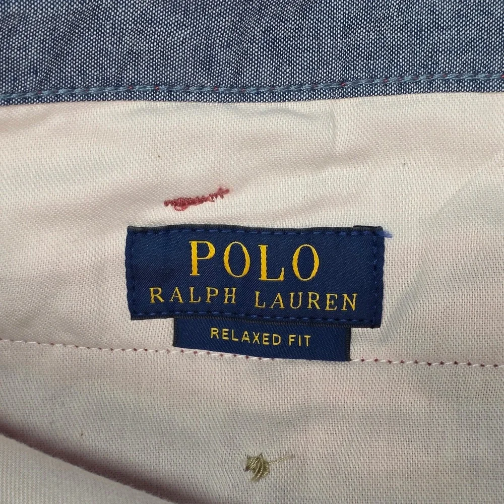 Polo Ralph Lauren Mens Relaxed Fit Cotton Chino Shorts Salmon Pink 34